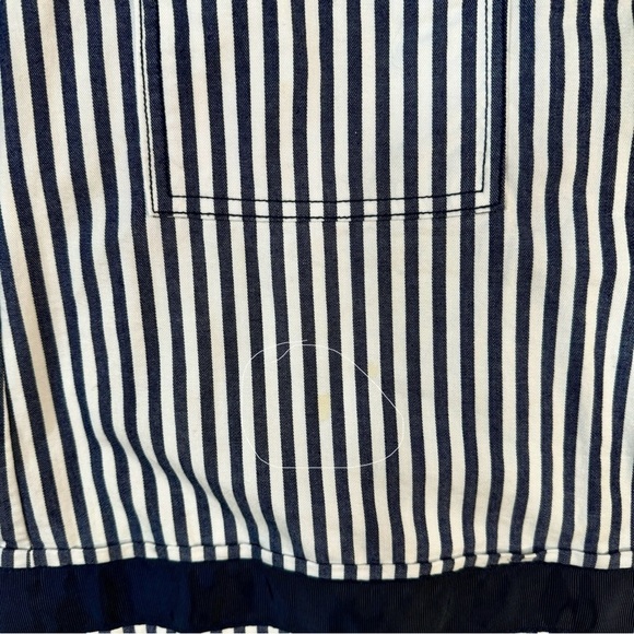 1901 Blue White Striped Cotton Yacht Boating Golf Club Dress Womens Size 2 - Picture 7 of 7